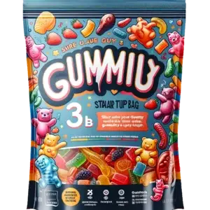 3lbs of vegan gummies in a pouch